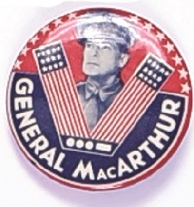Large MacArthur V for Victory