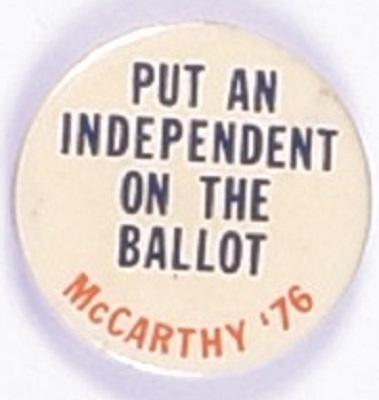 McCarthy Put an Independent on the Ballot