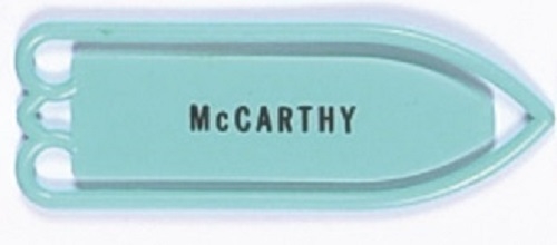 McCarthy Plastic Bookmark