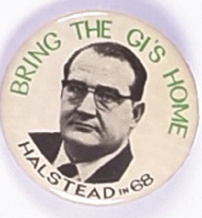 Halstead Bring the GIs Home 1968 SWP Pin