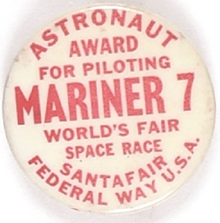Mariner 7 Worlds Fair Astronaut Award