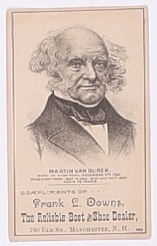 Van Buren Trade Card