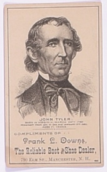 John Tyler Trade Card