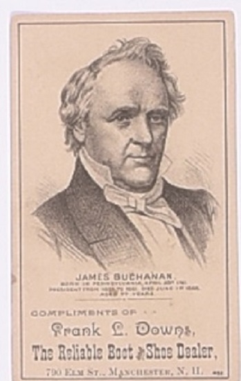 James Buchanan Trade Card