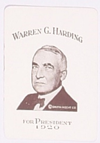 Warren Harding Telbax Card