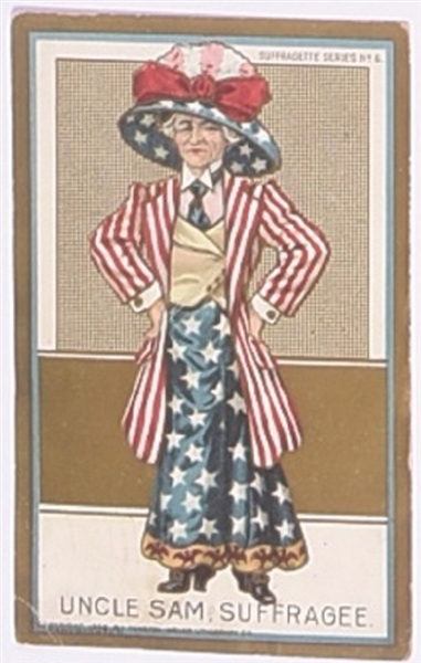Uncle Sam, Suffragee Postcard