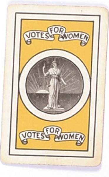 Votes For Women Playing Card, Queen of Hearts