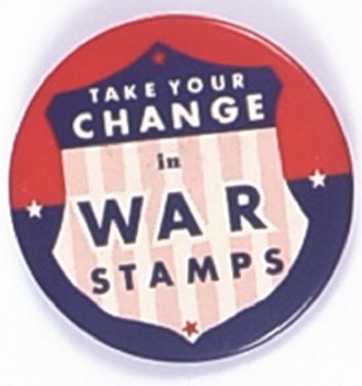 World War II Take Your Change in War Stamps