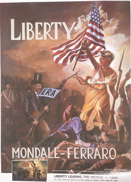 Mondale, Ferraro Liberty Poster