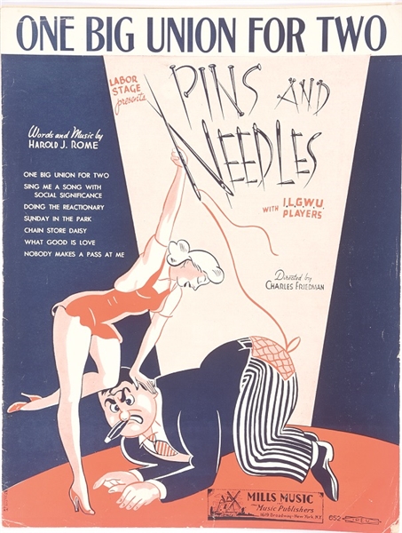Pins and Needles, Labor Union Sheet Music