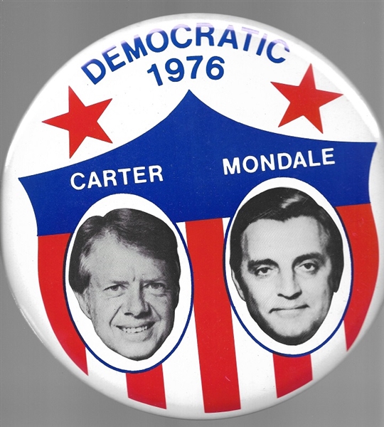 Carter, Mondale 9 Inch Shield Jugate
