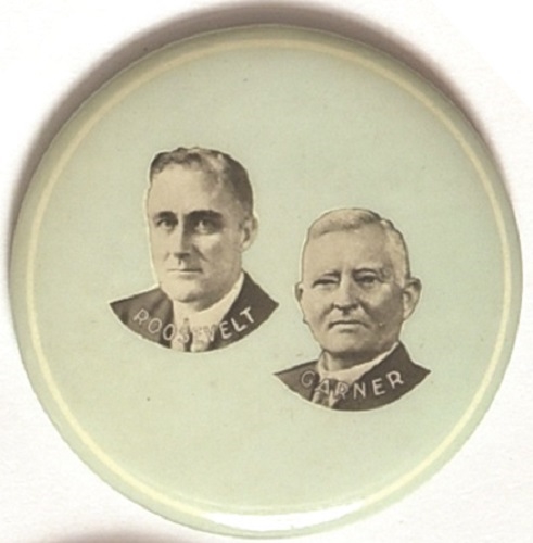 Roosevelt and Garner Rare Campaign Mirror