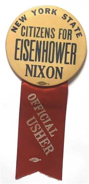 New York State Citizens for Eisenhower, Nixon Official Usher