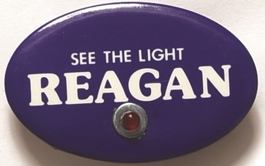 Reagan See the Light Blinker Pin