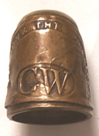 George Washington "GW" Brass Thimble