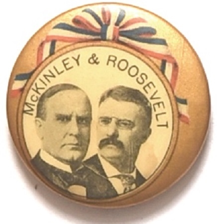 McKinley and Roosevelt Ribbon Design Jugate
