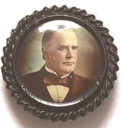 McKinley Framed Sepia Celluloid