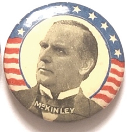 McKinley, 1 1/4" Stars, Stripes Blue Border
