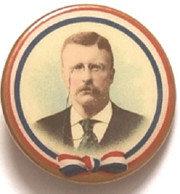 Theodore Roosevelt Ribbon Design Stickpin