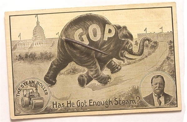 Taft Steamroller Postcard