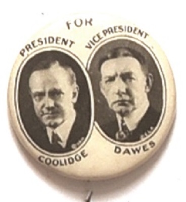 Coolidge, Dawes Celluloid Jugate