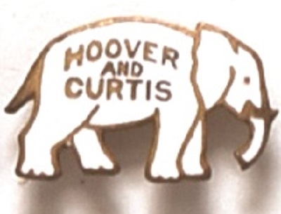Hoover and Curtis Enamel Elephant