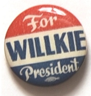 Willkie for President Unusual Lettering