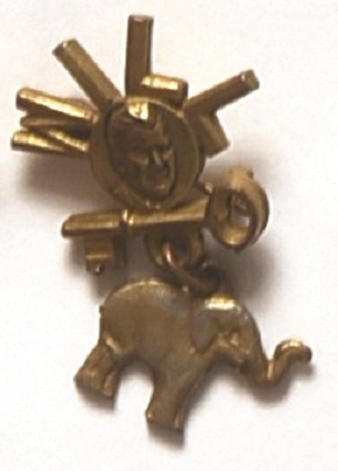 Will-Key Elephant Pin and Charm