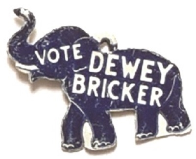 Vote Dewey, Bricker Elephant Tab