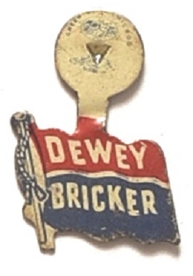 Dewey and Bricker 1944 Litho Tab