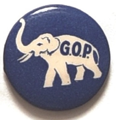 Dewey GOP Elephant Celluloid