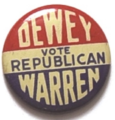Dewey, Warren Vote Republican