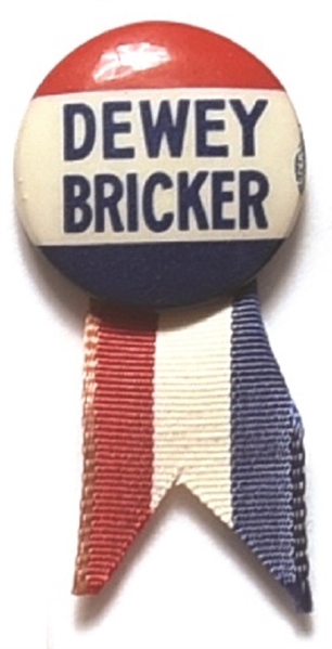 Dewey and Bricker Pin with Ribbon