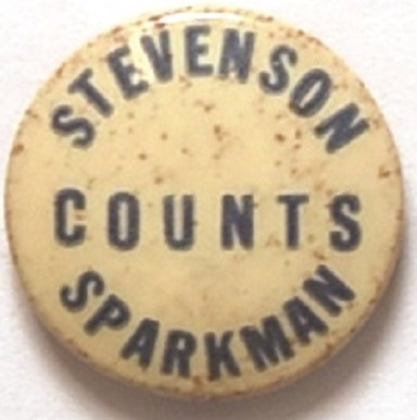 Stevenson, Sparkman, Counts Rare New York Coattail