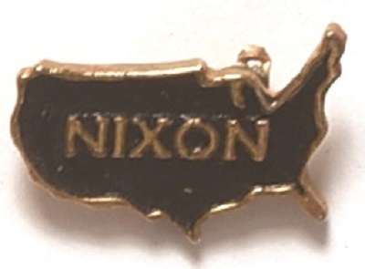 Nixon Embossed USA Pin