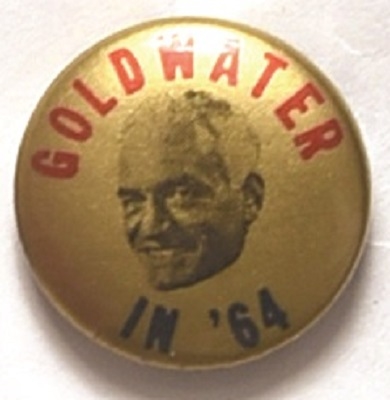 Goldwater Blue, Red, Gold Celluloid