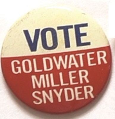 Vote Goldwater, Miller, Snyder Kentucky Coattail