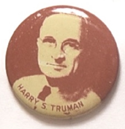 Truman Brown and White Litho