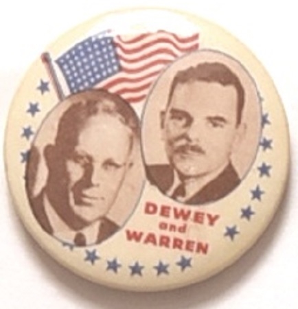 Dewey, Warren Flag, Stars Jugate