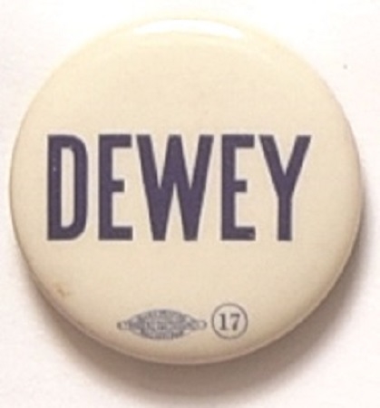 Dewey Blue, White Celluloid