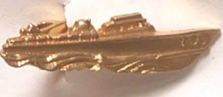 John F. Kennedy PT 109 Gold Tie Clasp