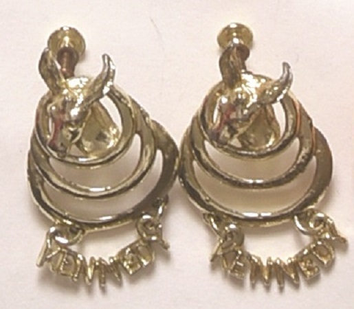 Pair of John F. Kennedy Earrings