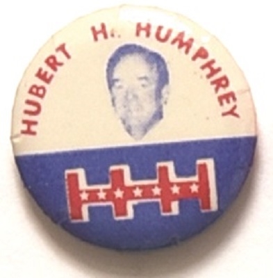 Humphrey HHH Scarce 1 Inch Celluloid