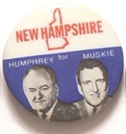 Humphrey, Muskie State Set New Hampshire