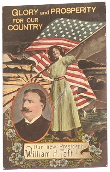 Taft Glory and Prosperity Colorful Taft Postcard
