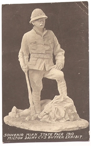 Theodore Roosevelt Butter Sculpture Minnesota Postcard