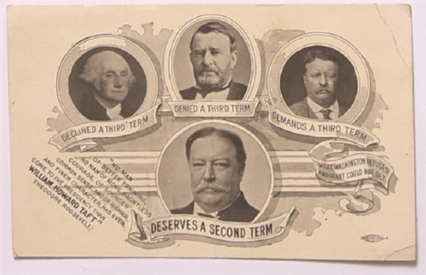 Taft, Washington, Roosevelt,Grant Postcard
