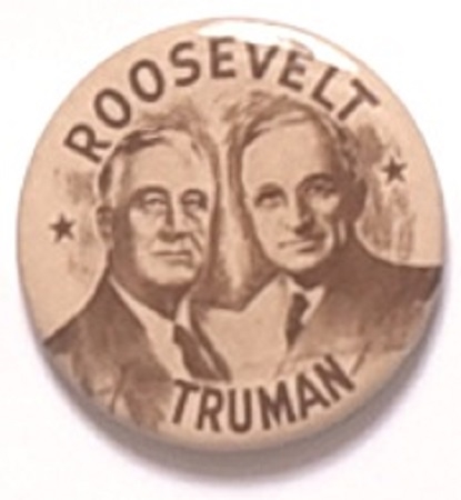 Roosevelt, Truman Scarce, Larger Size 1944 Jugate