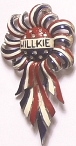 Willkie Ornate Enamel Pin