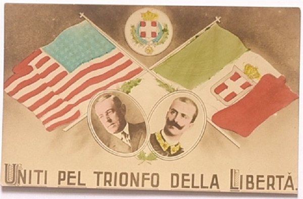 Wilson, Mexican President Postcard